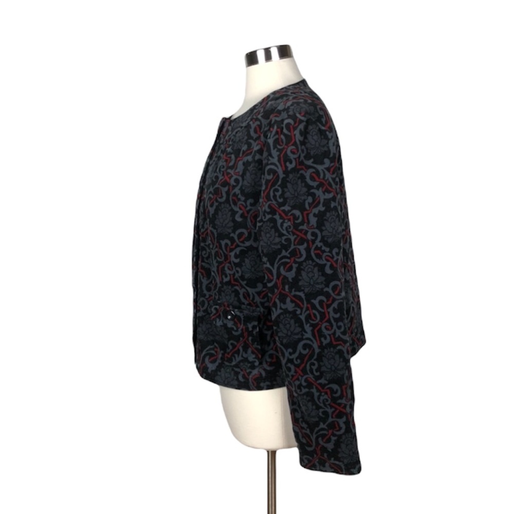 Charter Club Button Down Patterned Jacket With Po… - image 6